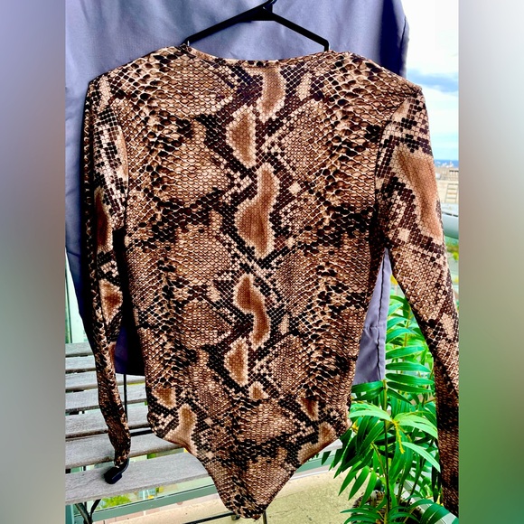 Zara Snake Print Body Suit - Picture 2 of 2